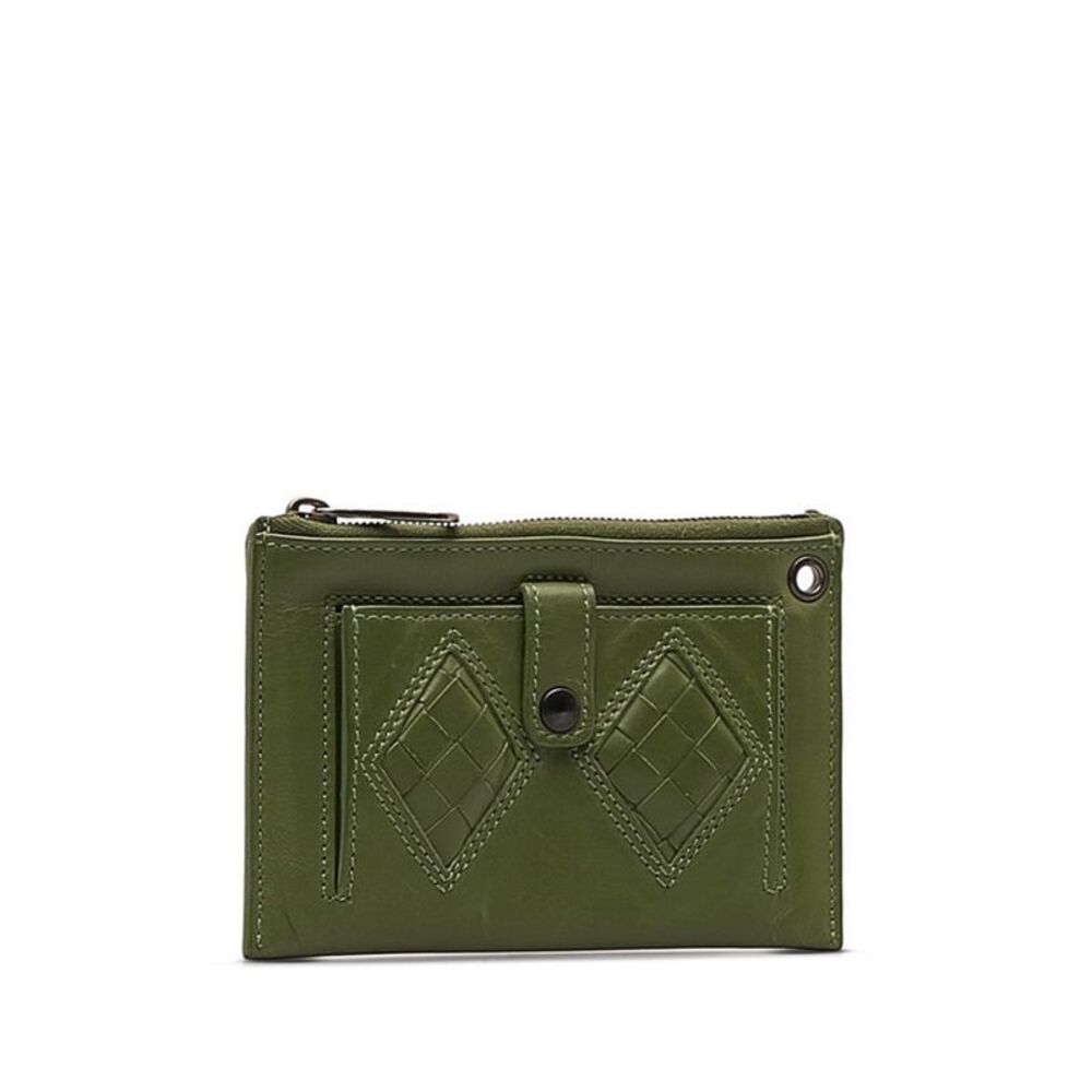 Bottega Veneta Intrecciato Green Leather Wallet (Pre-Owned) - Picture 4 of 9